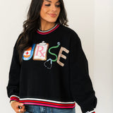 Navy Icon Nurse Sweatshirt | Queen Of Sparkles