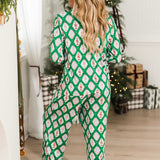 Charlotte Satin Pants Set | Christmas Calvary