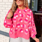 Neon Pink Candy Corn Sweatshirt | Queen Of Sparkles