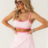 Double Take Sports Bra | Pink Combo