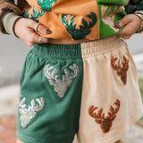 Colorblock Deer Head Sweatshirt | Queen Of Sparkles