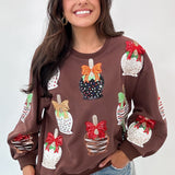 Brown Candy Apple Sweatshirt