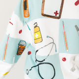 Light Blue & White Checkered Medical Instrument Icon Sweatshirt | Queen Of Sparkles