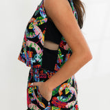 Black Rainbow Feather Tank | Queen Of Sparkles