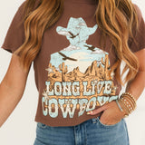 Long Live Cowboys Tee | Brown