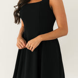 Classic Charm Mini Dress | Black
