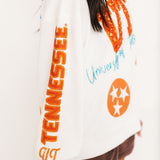 Licensed Tennessee Big Icons Scattered All Over Sweatshirt | Queen Of Sparkles