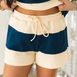 Summer Staple Shorts | Navy Cream