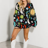 Black Multi Galaxy Short | Queen Of Sparkles