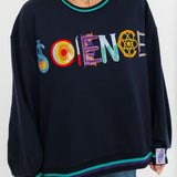 Navy 'Science' Icon Sweatshirt | Queen Of Sparkles