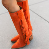 Twister Leather Boot | Orange