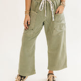Jet Set Knit Pull On Pant | Oil Green