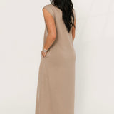 No Doubt Maxi Dress | Taupe