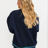 Navy 'Science' Icon Sweatshirt | Queen Of Sparkles