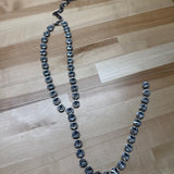 TOVA LA Necklace | Antique Silver Clear