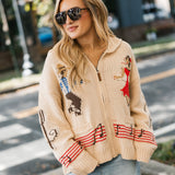 Two-Step Zip Sweater