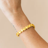 Heart Beaded Bracelet | Yellow