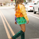 Colorblock Multi Skull Short | Queen Of Sparkles