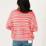Piper Cardigan | Rose Stripe