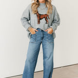 Hound Dog Sweater | Heather Grey