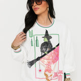 Licensed Elphaba & Glinda Card Sweatshirt | Queen Of Sparkles