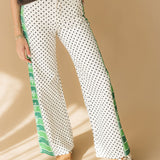 Game Day Contrast Wide Leg Denim Jean