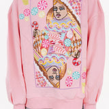 Pink Candyland Logo Sweatshirt | Queen Of Sparkles