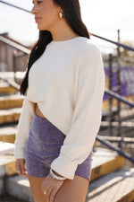 WEEKEND VIBES SWEATER | CREAM