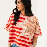 Marnie Stripe Top | Red