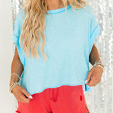 My Time Tee | Bright Blue