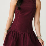 A Little Crazy Mini Dress | Wine