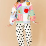 Polka Dot Stretchy Barrel Jean