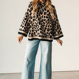 Leopard Luxe Knit Blouse
