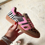 Squid Sneaker | Leopard Zebra Fuxia