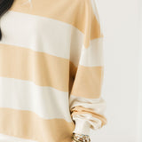 Classic Stripe Crew Wide | Apricot Combo