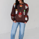 Brown Candy Apple Sweatshirt