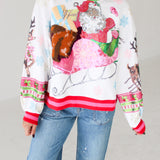 White Vintage Santa Sweatshirt