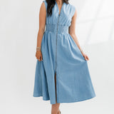 You Know Me Midi Dress | Chambray