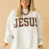 Jesus Mock Neck Sweatshirt