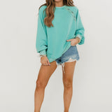 Keep It Light Lace Sweatshirt | Mint