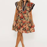 Falling Leaves Mini Dress