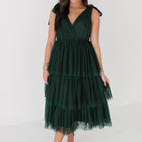 New Beginnings Midi Dress | Evergreen