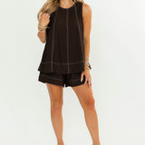 Better Days Top | Brown