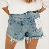 Finn Heavily Frayed Shorts | Medium
