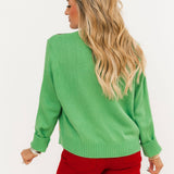 Green Mrs.Clause Button Up Cardigan | Queen Of Sparkles