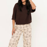 Moonlight Knit Sweater Top | Chocolate