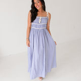 Heart In The Sand Maxi Dress | Blue