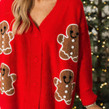 Gingerbread Lane Cardigan | Red
