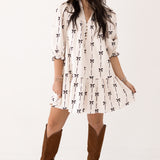 Bow Mini Dress | Natural