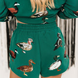 Dark Green Duck Short | Queen Of Sparkles